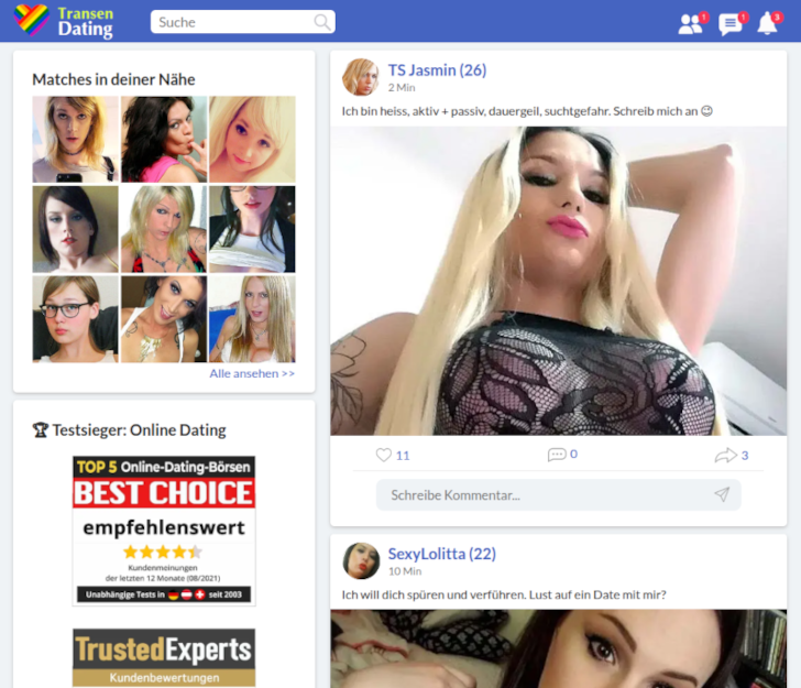 Transen Dating Online